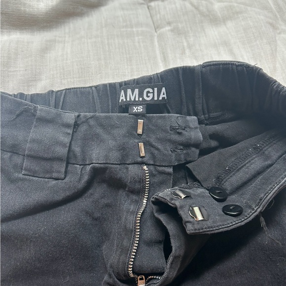 I.AM.GIA Black Pants with Jogger Styled Bottoms - Picture 2 of 5